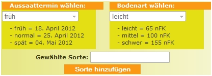 Premium-LogIn - Sorte gew�hlt